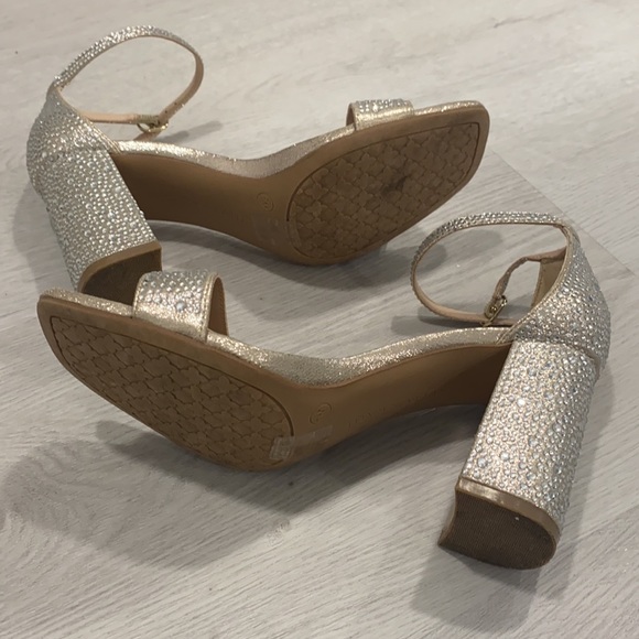 Gold rhinestone Kelly & Katie Caital sandal - Picture 7 of 7